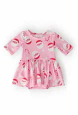 Mila & Rose Mila & Rose- Jingle Bells 3/4 Sleeve Twirl Dress Bodysuit