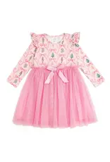 Sweet Wink Sweet Wink- Nutcracker Trellis Christmas L/S Tulle Dress