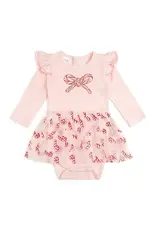 Sweet Wink Sweet Wink- Candy Cane Confetti Christmas Tutu Bodysuit