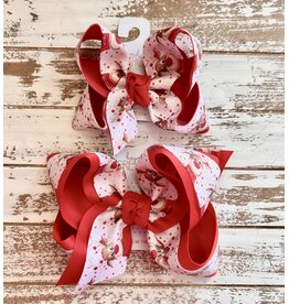 Beyond Creations Beyond Creations- Red Reindeer Layered Knot Bow