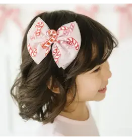 Sweet Wink Sweet Wink- Candy Cane Confetti Christmas Tulle Bow Clip