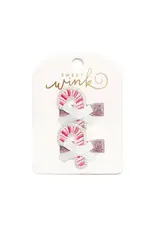 Sweet Wink Sweet Wink- Pink Candy Cane Christmas Clip Set