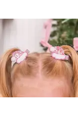 Sweet Wink Sweet Wink- Pink Santa Hat Christmas Clip Set