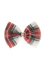 Sweet Wink Sweet Wink- Christmas Bow Plaid Clip
