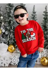 Sweet Wink Sweet Wink- Tis the Season Patch Christmas Sweatshirt