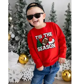 Sweet Wink Sweet Wink- Tis the Season Patch Christmas Sweatshirt