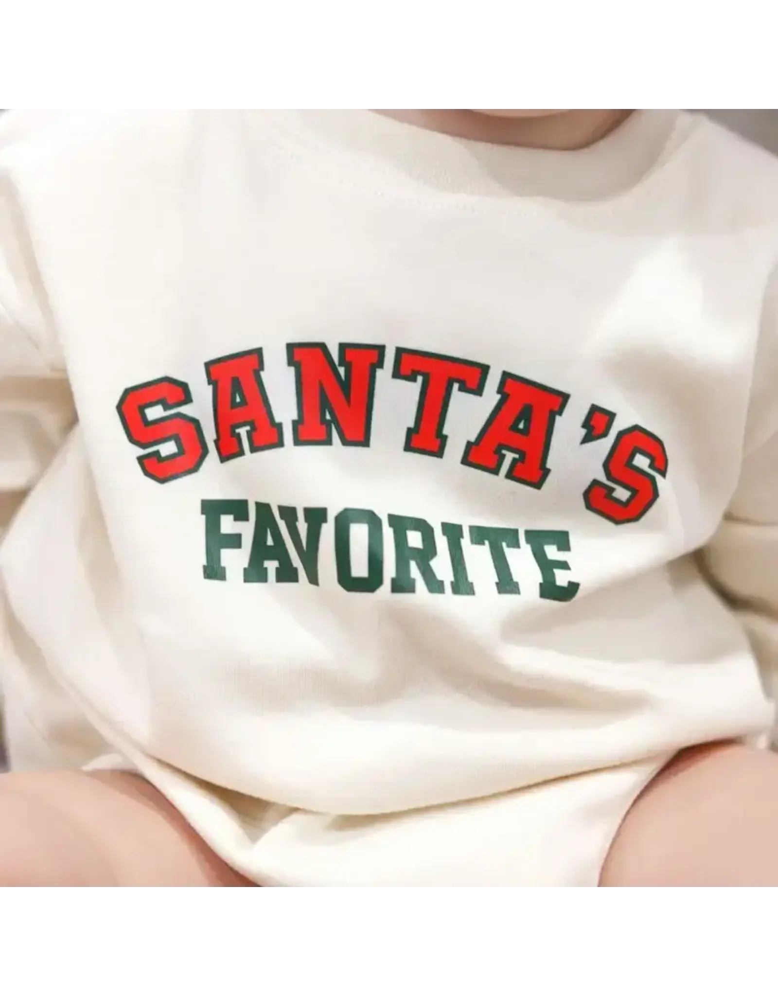 Sweet Wink Sweet Wink- Santa's Favorite Christmas L/S Romper: Natural