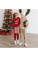 Sweet Wink Sweet Wink- Cabin Christmas Sweatshirt: Natural