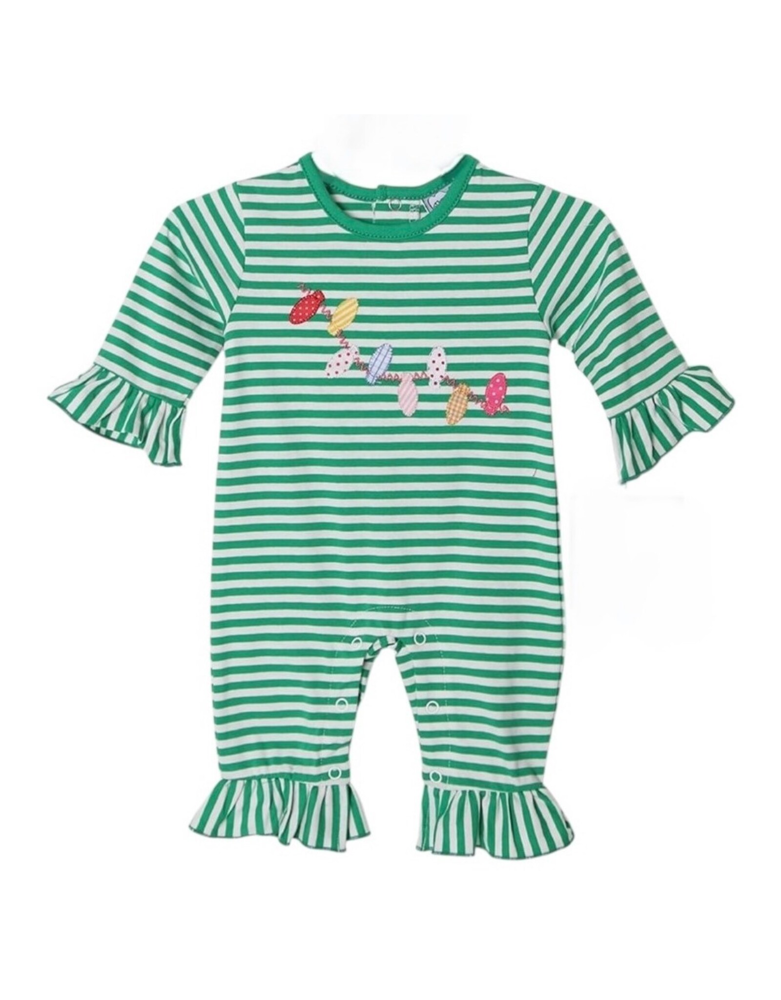 Three Sisters Three Sisters- Christmas Lights Girls Romper
