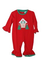 Three Sisters Three Sisters- Gingerbread House Girls Romper