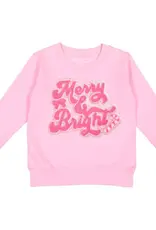 Sweet Wink Sweet Wink- Merry & Bright Patch Christmas Sweatshirt