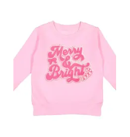 Sweet Wink Sweet Wink- Merry & Bright Patch Christmas Sweatshirt