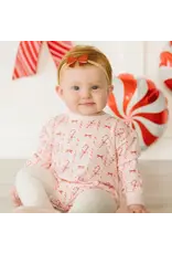 Sweet Wink Sweet Wink- Candy Cane Lane Christmas L/S Romper