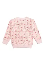 Sweet Wink Sweet Wink- Candy Cane Lane Christmas Sweatshirt: Ballet