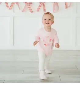 Sweet Wink Sweet Wink- Christmas Fun L/S Romper: Ballet
