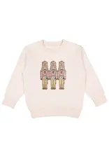 Sweet Wink Sweet Wink- Pastel Nutcracker Patch Christmas Sweatshirt