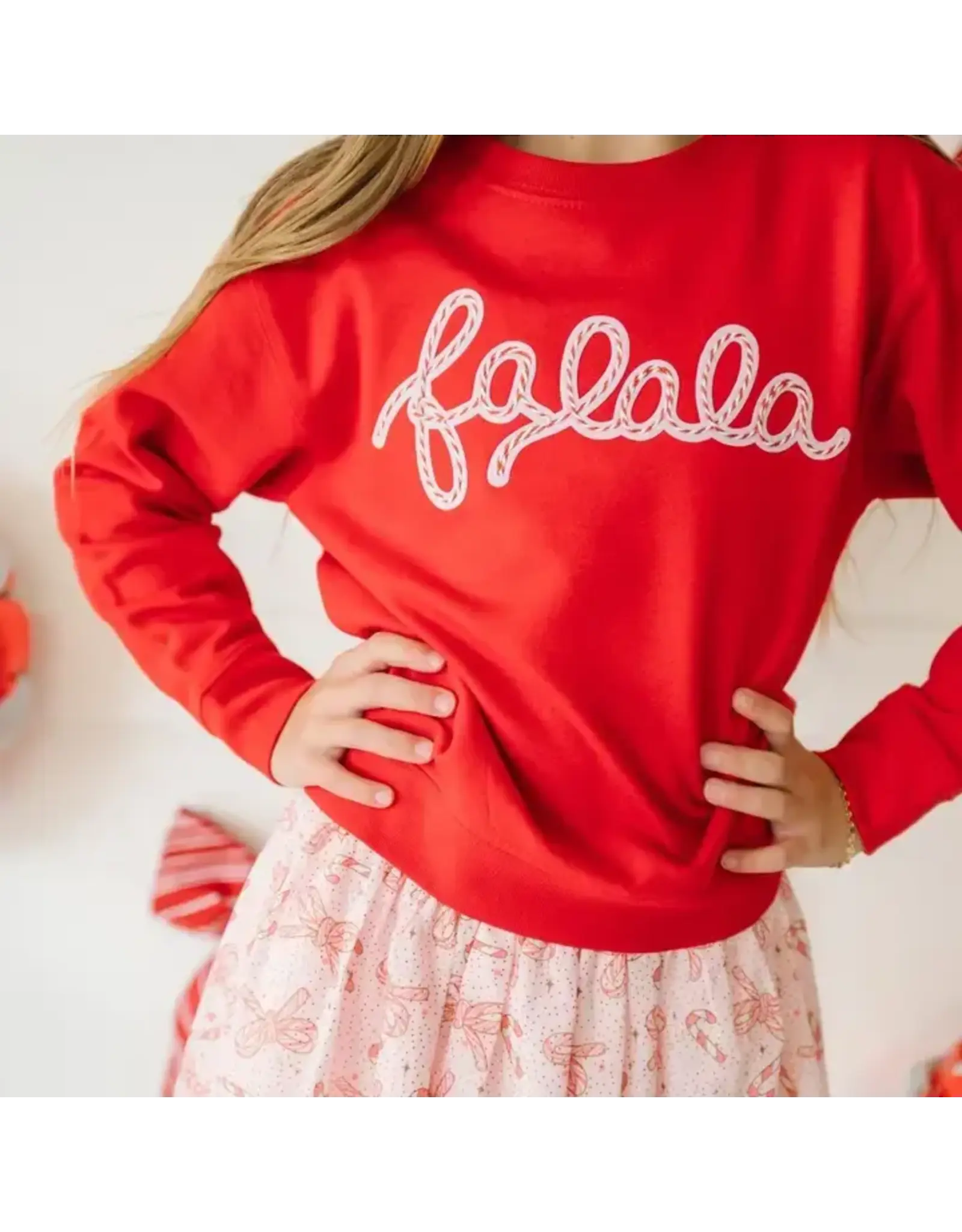 Sweet Wink Sweet Wink- Falala Patch Christmas Sweatshirt