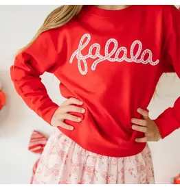 Sweet Wink Sweet Wink- Falala Patch Christmas Sweatshirt