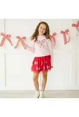 Sweet Wink Sweet Wink- Candy Cane Patch Christmas Sweatshirt: Ballet