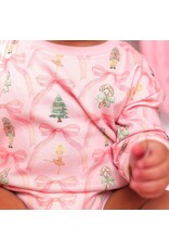 Sweet Wink Sweet Wink- Nutcracker Trellis L/S Romper