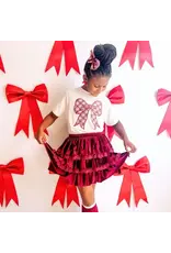 Sweet Wink Sweet Wink- Christmas Plaid Bow Patch S/S Shirt