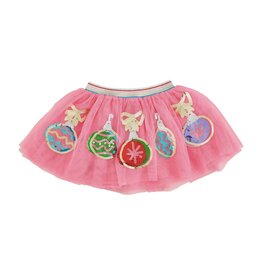 Mudpie Mud Pie- Pink Christmas Sequin Tutu 3T-5T