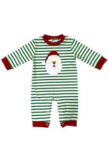Three Sisters Three Sisters- Santa Applique Boys Romper
