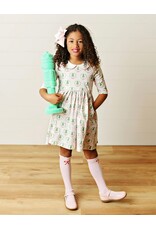 Swoon Baby Swoon Baby- Pink Christmas Proper Twirl Dress