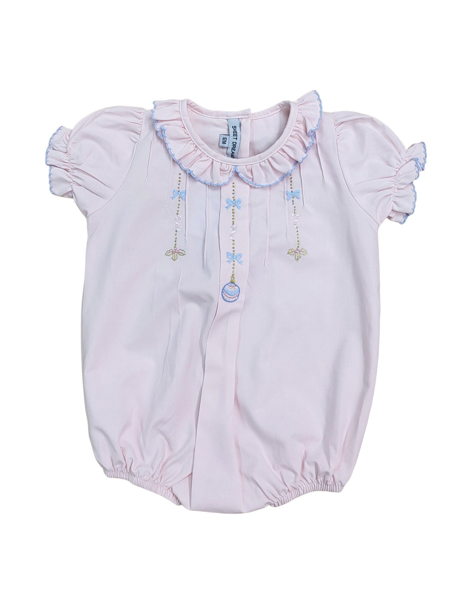 Sweet Dreams- Ornament Embroidered Pink Bubble
