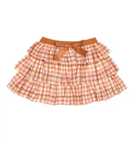 Sweet Wink Sweet Wink- Cinnamon Plaid Tiered Tutu Skirt