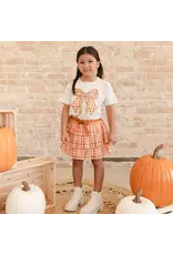 Sweet Wink Sweet Wink- Cinnamon Plaid Tiered Tutu Skirt