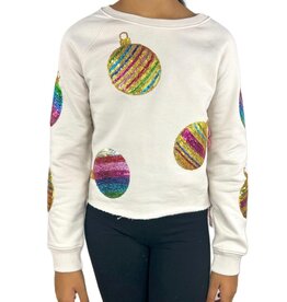 Paper Flowers- All Over Sequins Ornament Sweatshirt