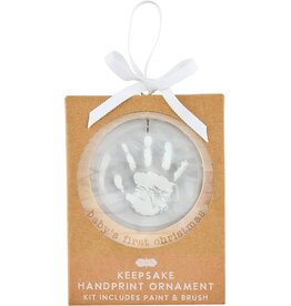 Mudpie Mud Pie- Neutral Baby's First Christmas Handprint Ornament