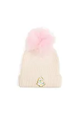 Sweet Wink Sweet Wink - Pastel Christmas Tree Patch Pom Pom Beanie
