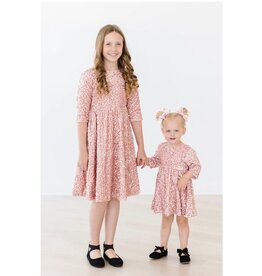 Mila & Rose Mila & Rose- Rose Gold Velvet Sequin Dress