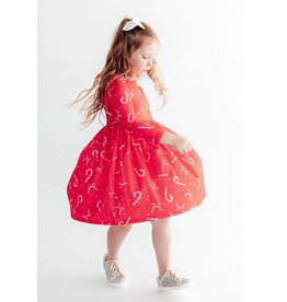 Mila & Rose Mila & Rose- Peppermint Dreams L/S Pocket Twirl Dress