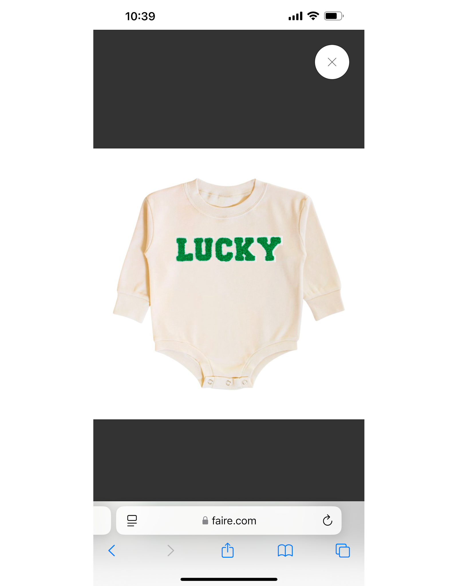 Sweet Wink Sweet Wink- Lucky Varsity Patch St. Patrick's Day L/S Romper