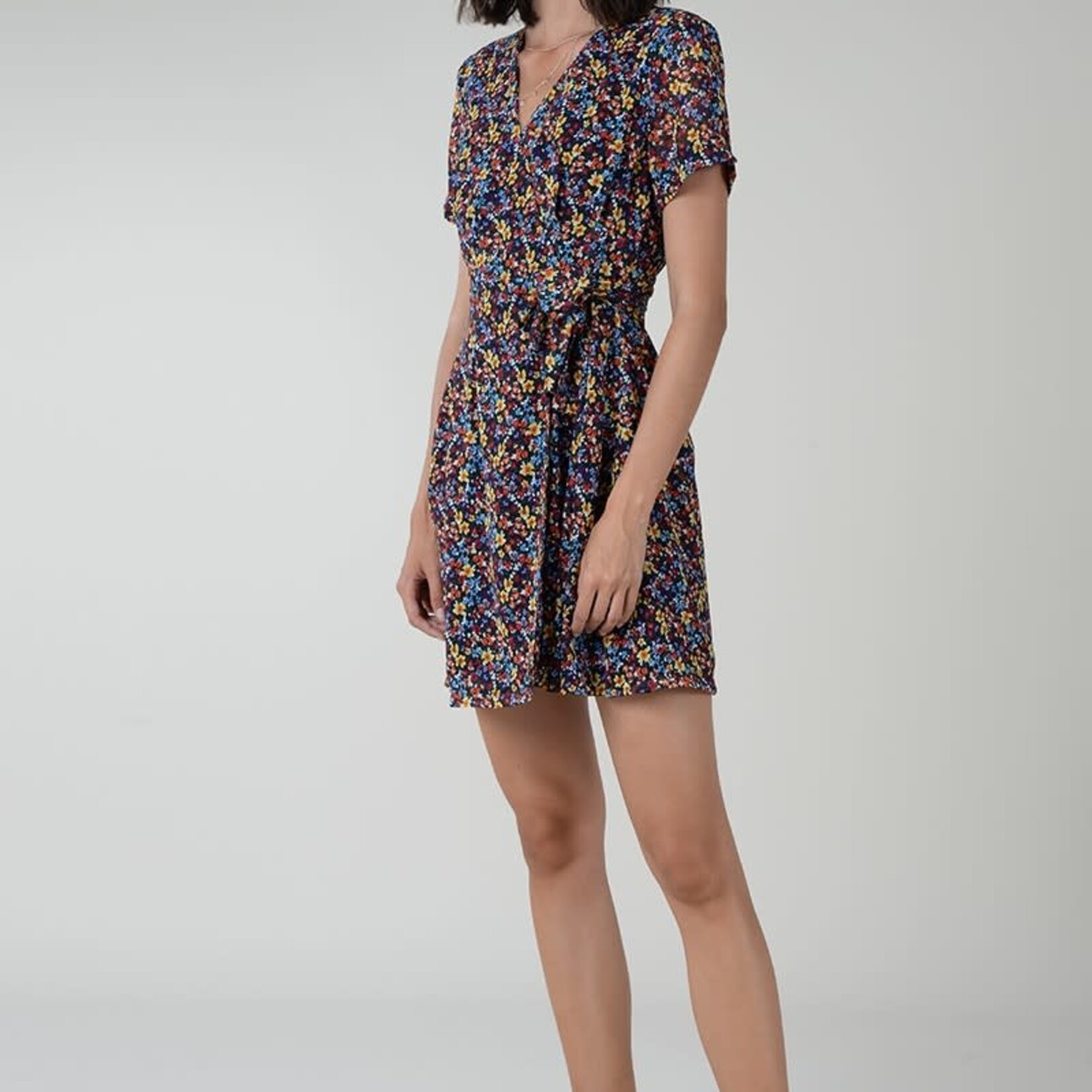 Floral wrap dress