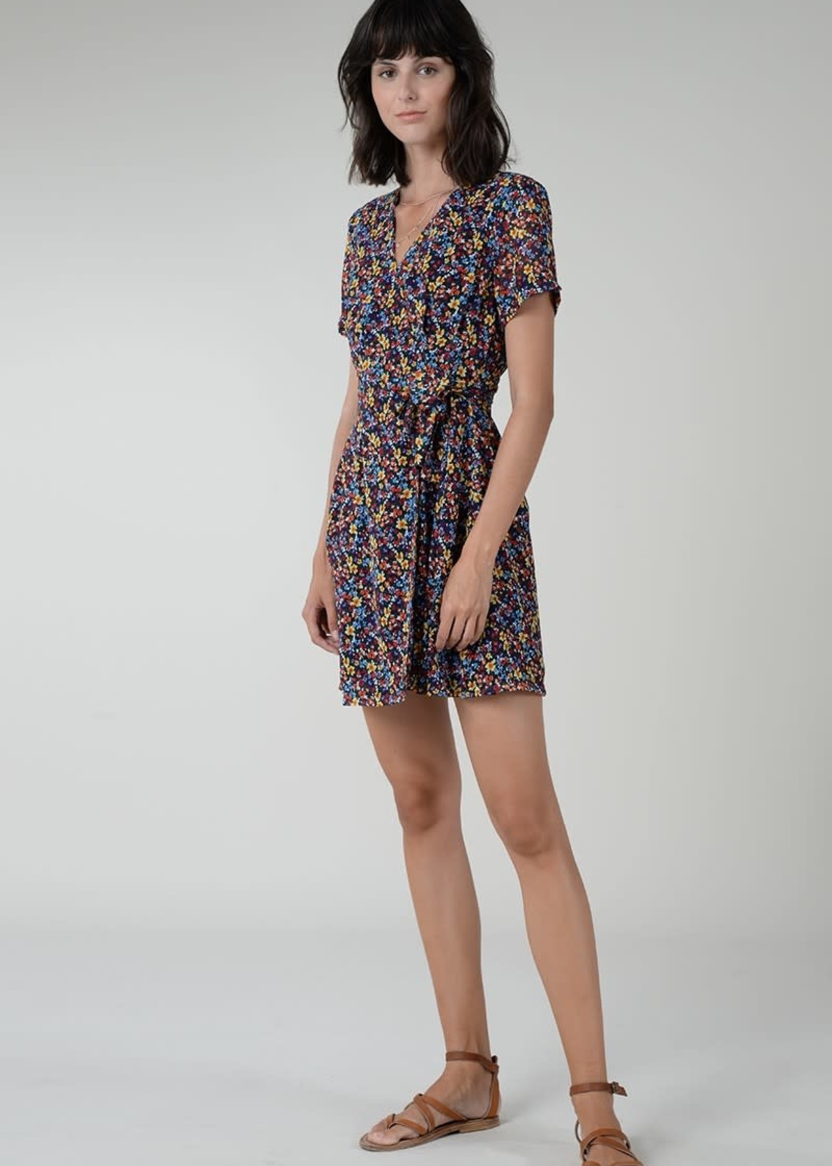 Floral wrap dress