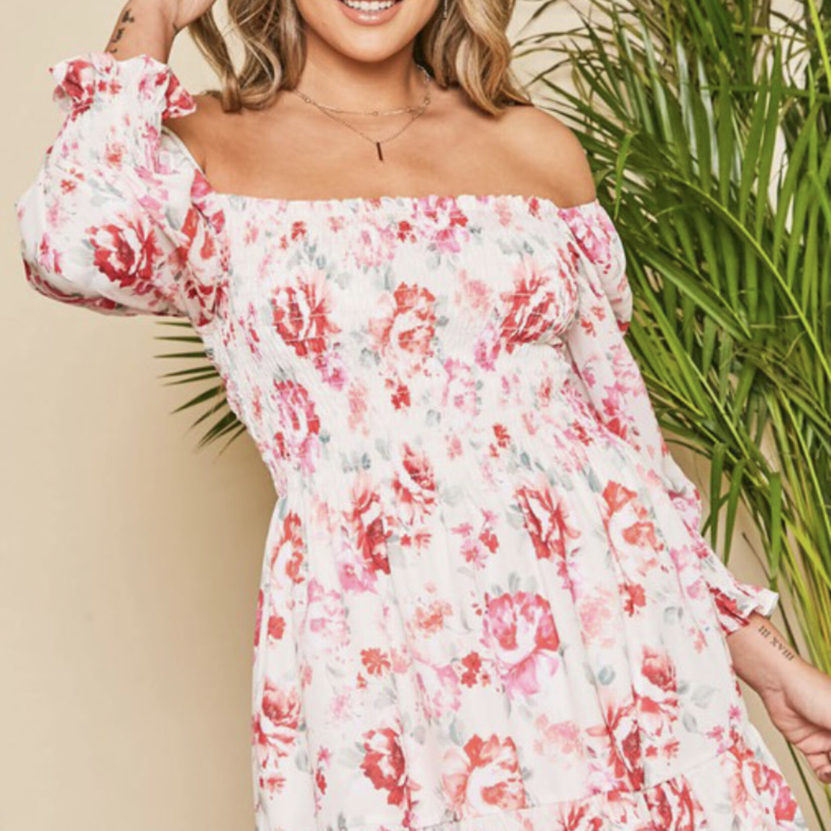 True Floral off shoulder dress