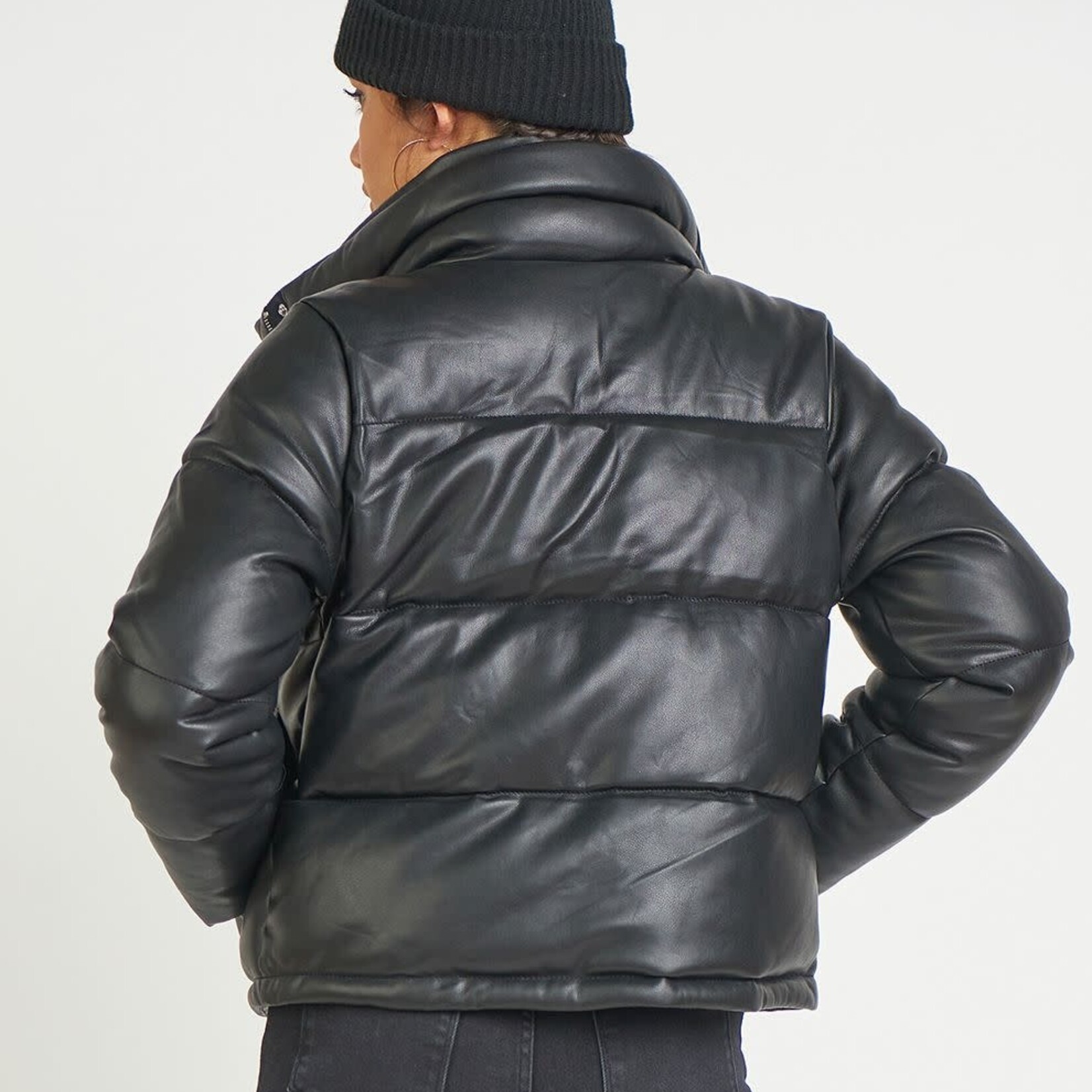 Dex Faux Leather Puffer