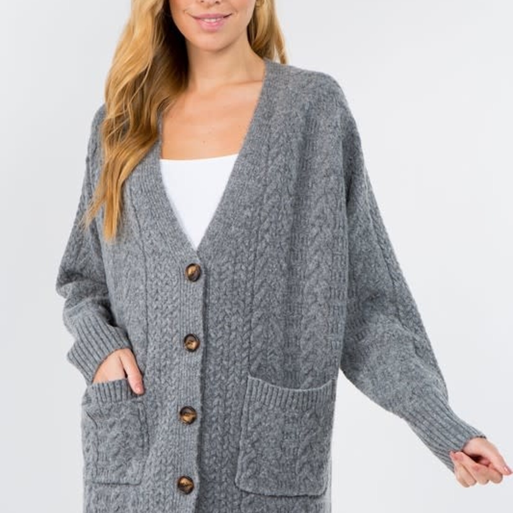 Charcoal Library Cardi