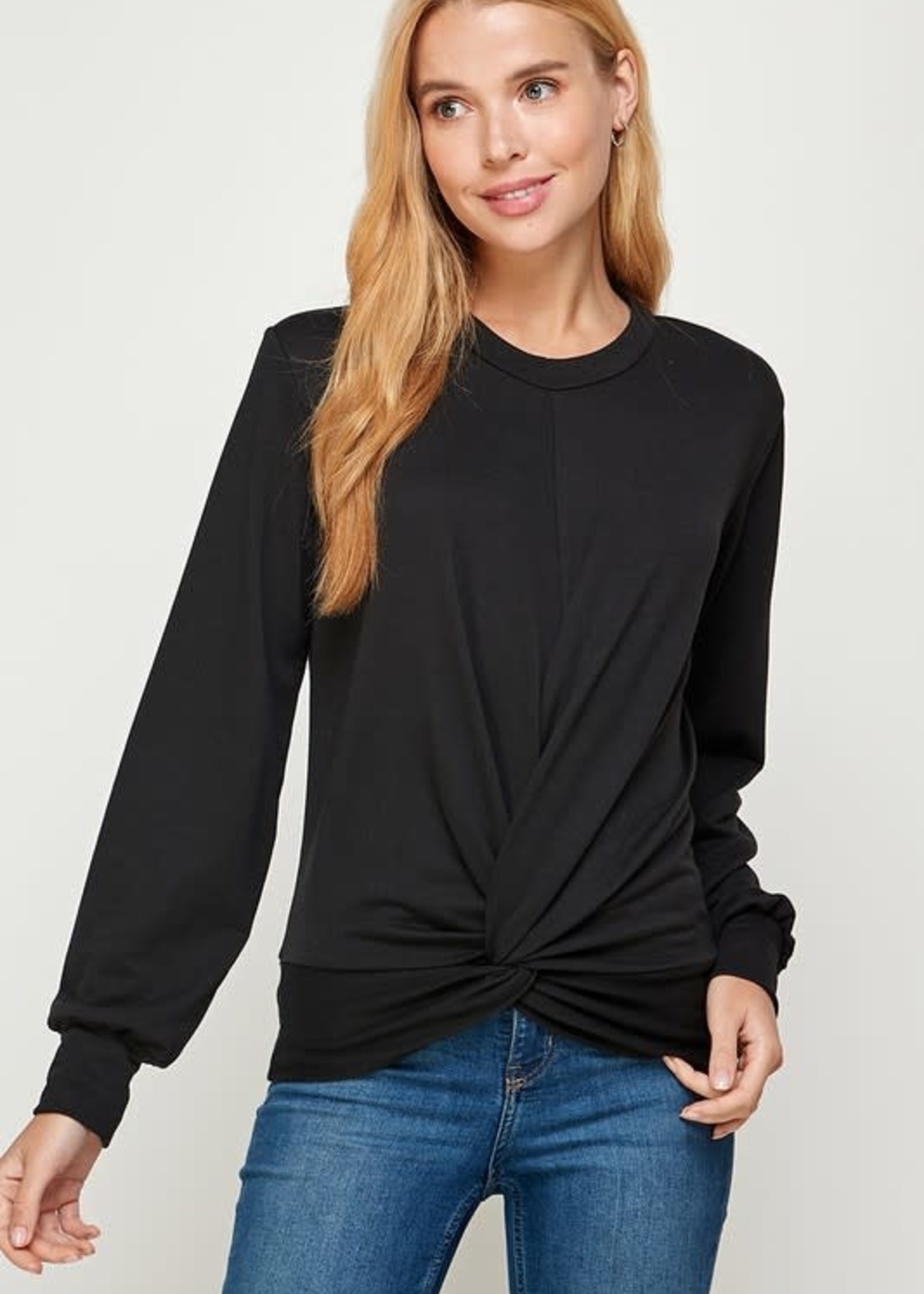 LS twist front Tee