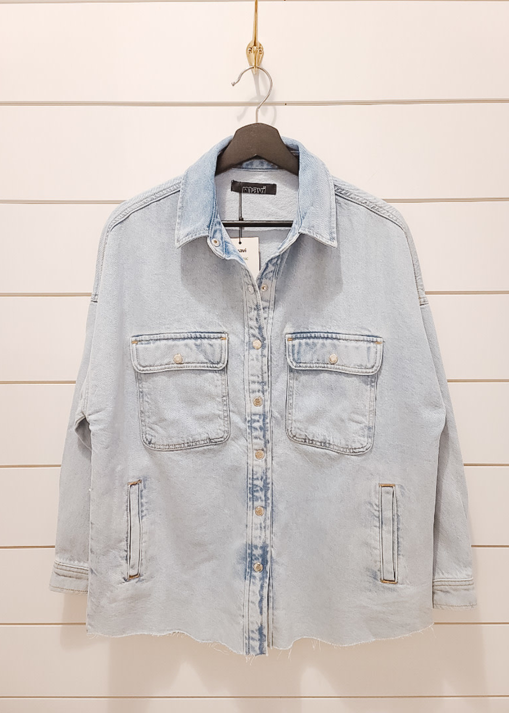 Mavi Mavi Tamara Bleached Denim Shacket