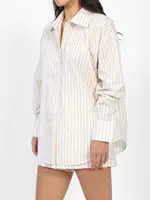 Brunette The Label BF Stripe Button Up