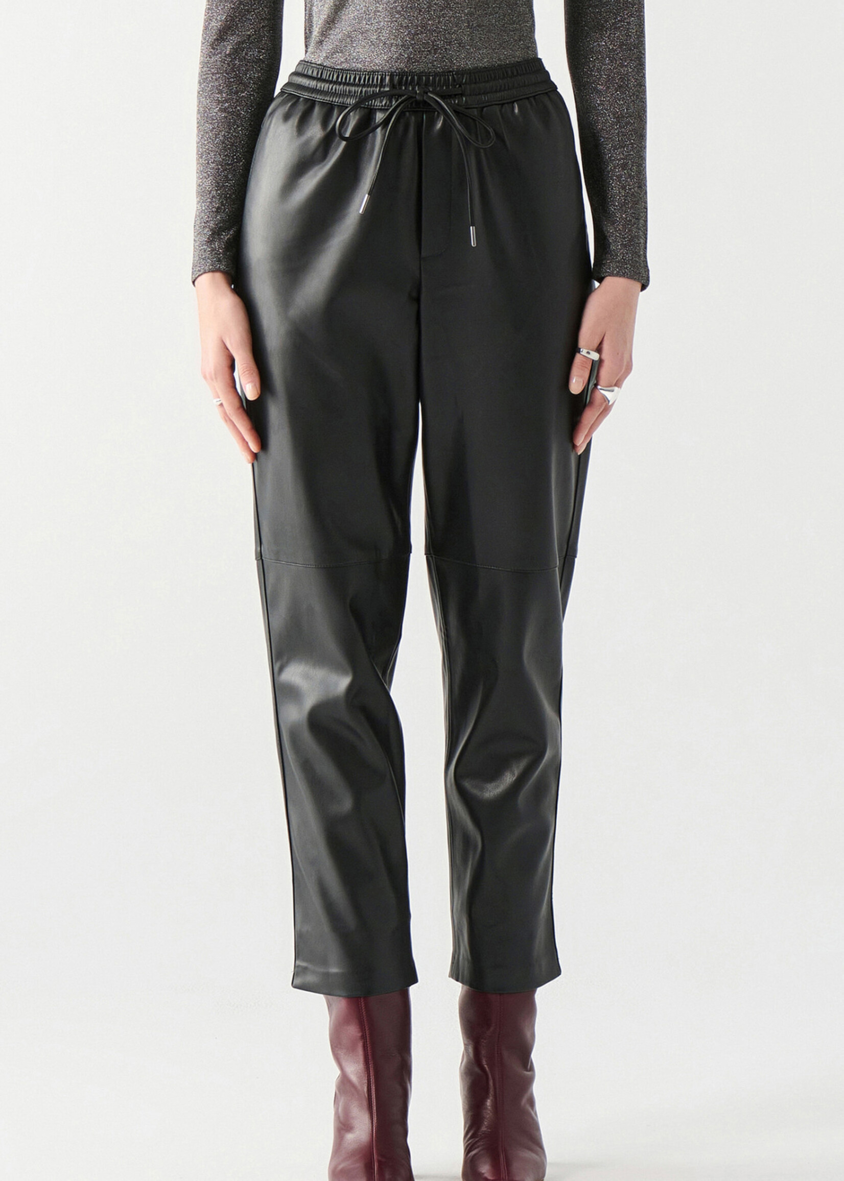 Dex Faux Leather Pull On Pant