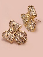 True Rhinestone Bow Earring