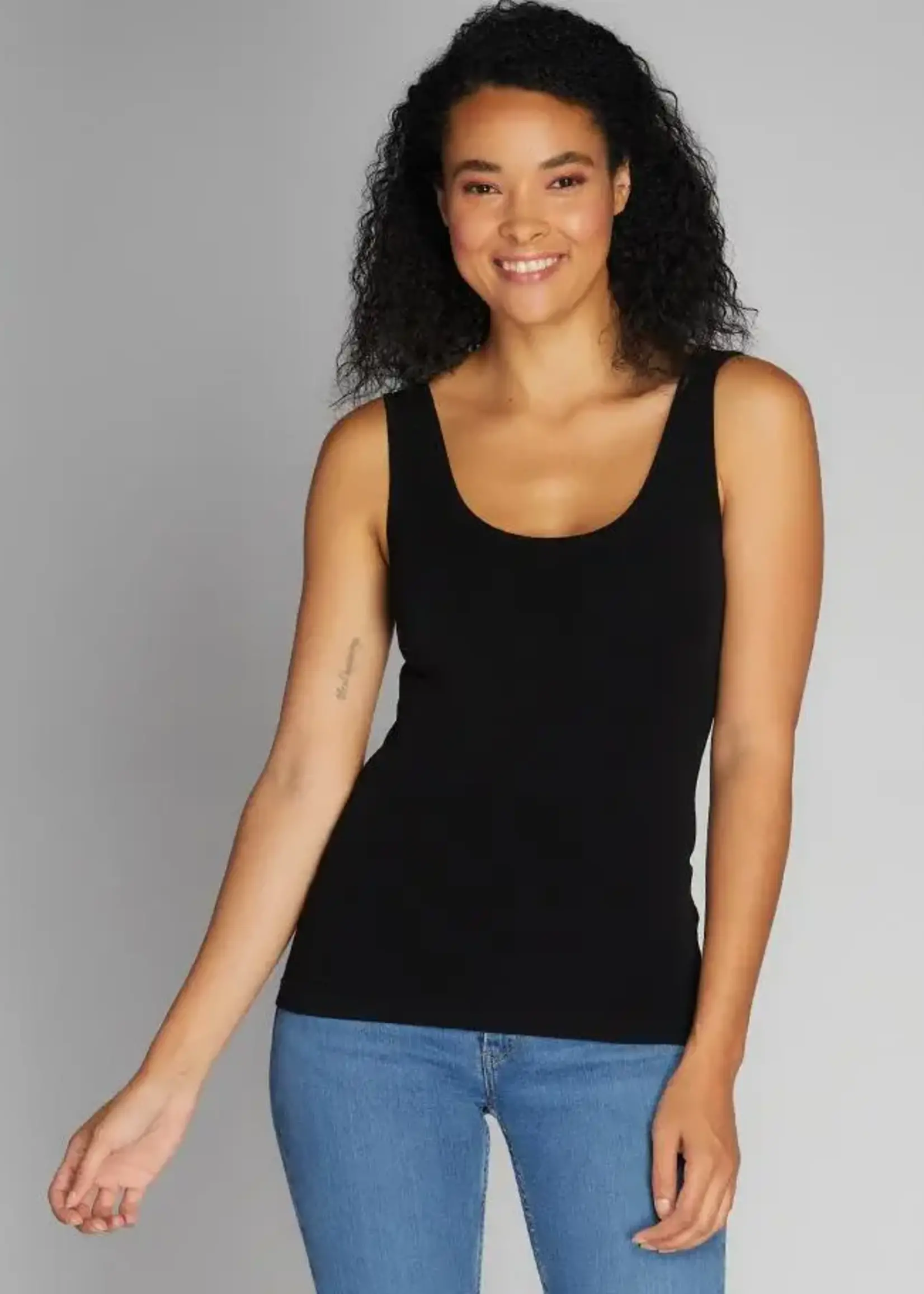 Bamboo Smooth Scoop Tank