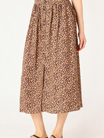 Dex Beth Leopard Midi Skirt