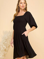 True Cindy Smock Dress W Pocket